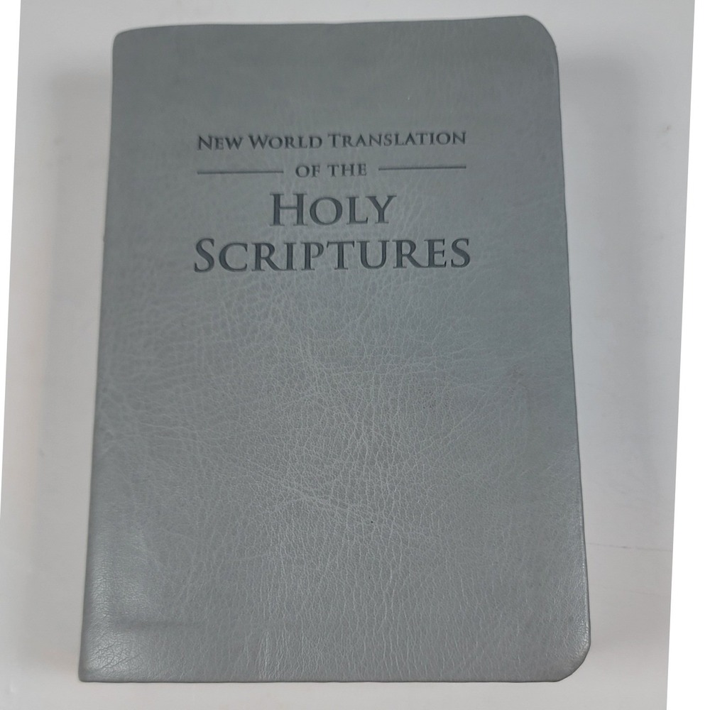 New World Translation Holy Scriptures Bible 2013 Revision Grey Faux Leather